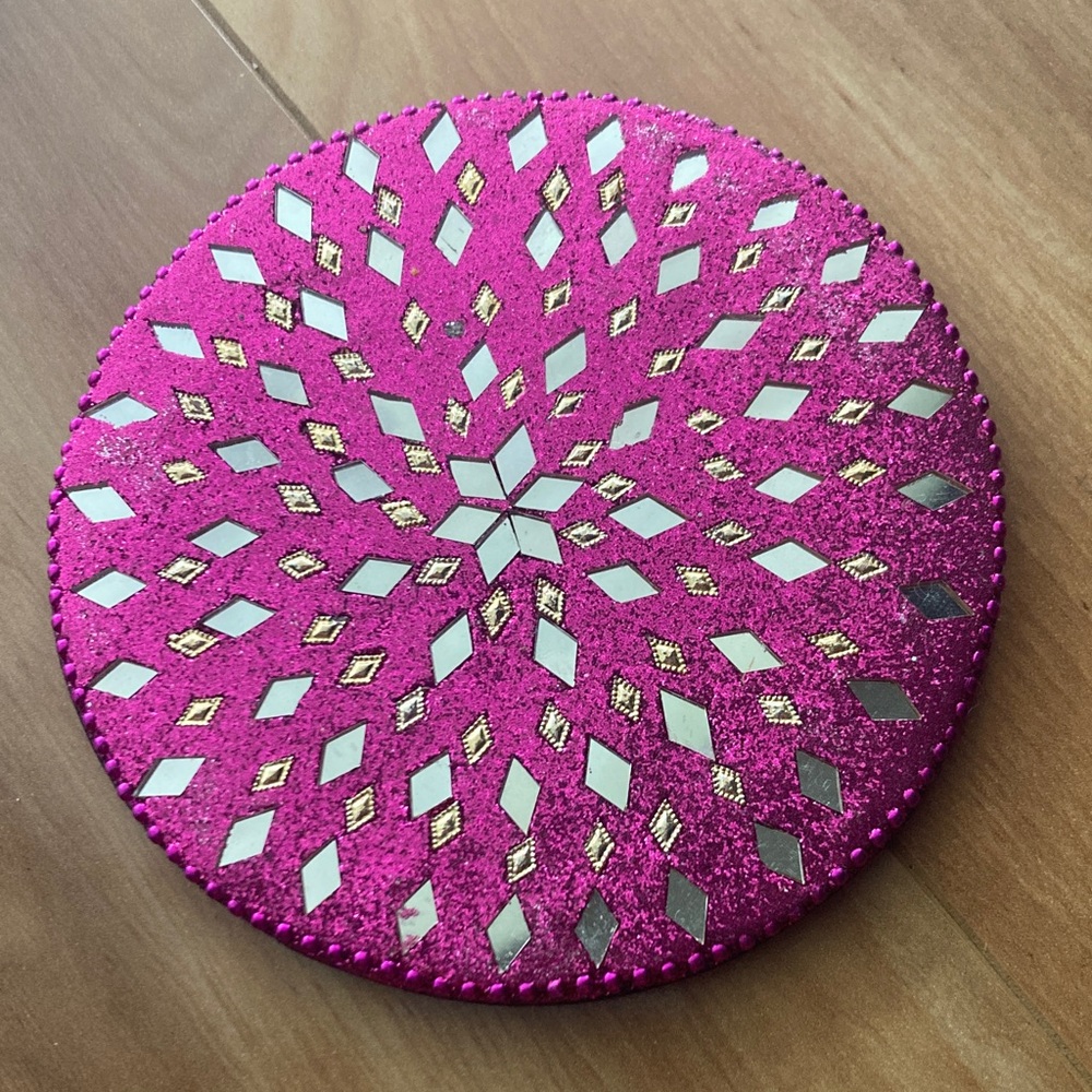 Colorful Beaded Coasters Set - Picture 3 of 6